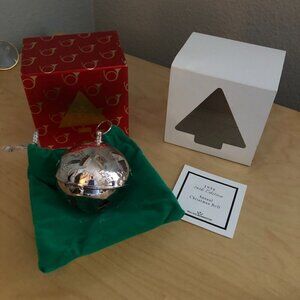 Vintage 1996 Wallace Silversmiths Silver Sleigh Bell 26th Limited Edition Annual